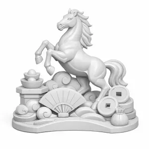 Chinese New Year Horse Sculpture