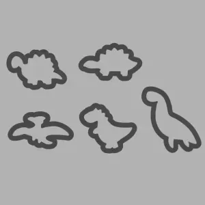 Dinosaur Cookie Cutters Set Of 5