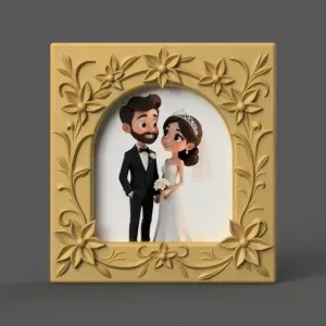 Beautiful Photo Frame STL for 3D Print - Decor - Gifts