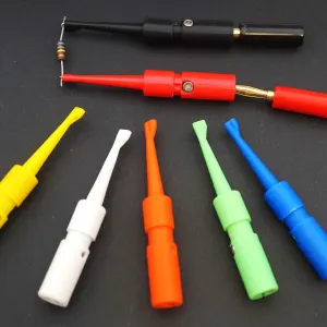 Electrical clip probe with banana (4mm) connector