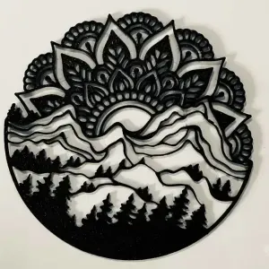 Mandala Montain and Nature Wall Art
