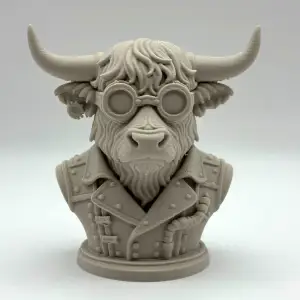 Steampunk Highland Cow