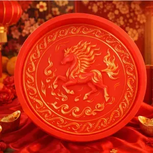 Crimson Horse Tray – Chinese New Year Inspired