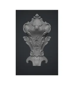 Rococo Floral Porcelain Vase