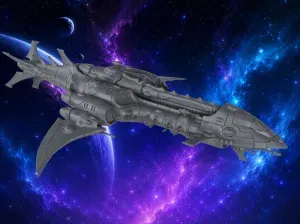 Space Elves Drago Spaceship - three sizes [presupported]