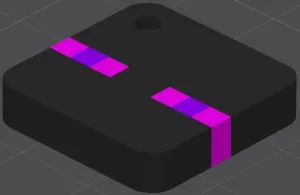 Pixel Enderman Keychain – Minecraft Inspired Multicolor