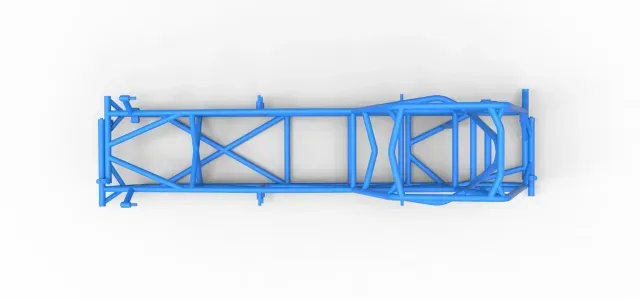 Frame of Vintage Dirt Modified Stock Car Scale 1:25 — Image 8 of 9