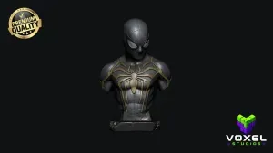 Spider-Man Bust STL Marvel 3D Print Sculpture Collector