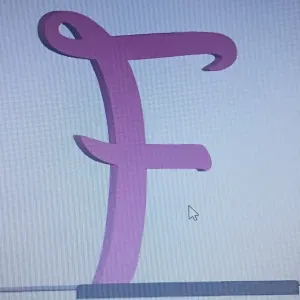 Disney-style letter F for event phrases
