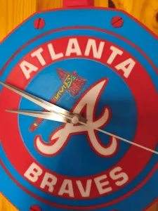 Wall clock Royal Pop Swatch Atlanta Braves