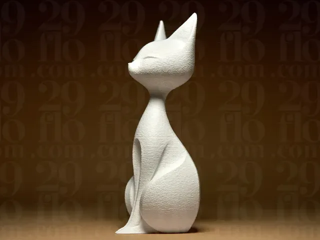 Elegant Cat Sculpture — Image 4 of 5