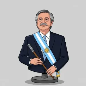 Bustto Presidente Alberto Fernandez