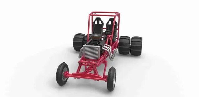 Diecast old school water pumper buggy Version 1 Scale 1:25 — Фото 3 из 9