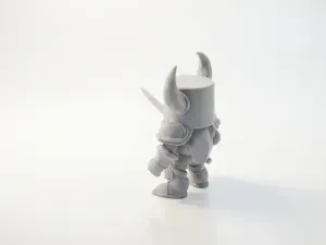 Chibi Knight Figurine Cute 3D Printable