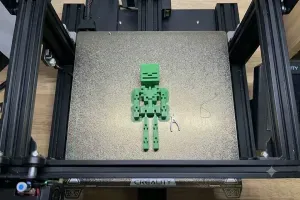 CREEPER Minecraft Skeleton - Articulated / Flexi