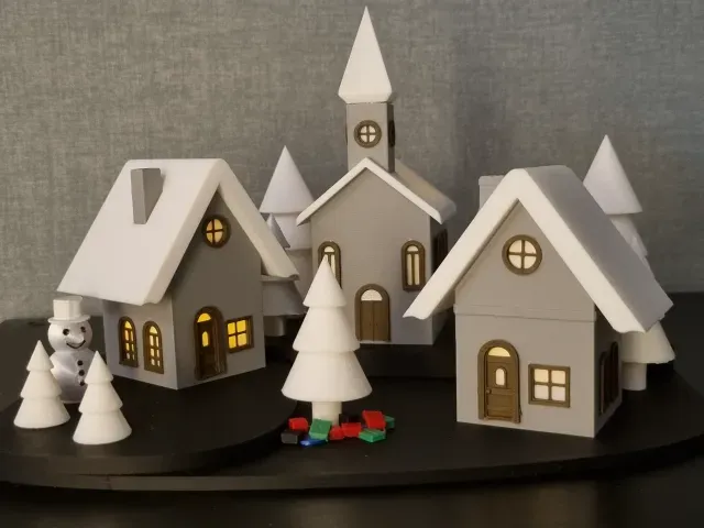 Christmas Village with Tea Light or LED — Фото 2 из 8