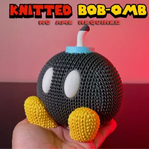 knitted BOB-OMB super Mario