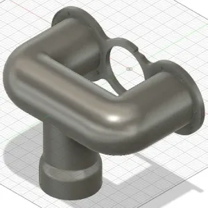 Creality K2 Plus minimalist exhaust system (magnetic)