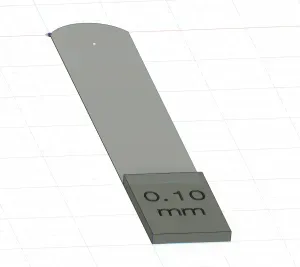 Feeler Gauge 0.10 mm for bed leveling