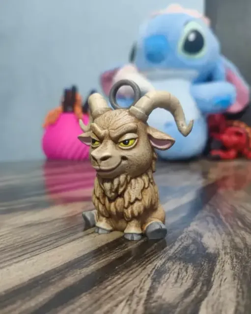 Cute Goat Keychain – Cartoon Ram 3D Printable Animal Keychain — Фото 2 из 4