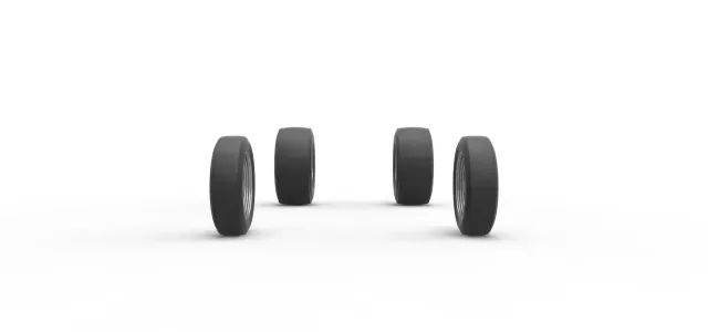 Wheel set of Vintage Front engine dragster V5 Scale 1:25 — Фото 5 из 9