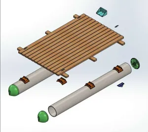 pontoon pvc setup