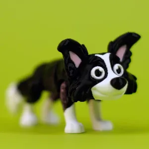 Flexi Border Collie | Print-in-place | No Support