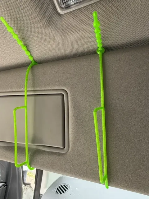 TPU Flexible Cable-Tie Sun Visor Phone Holder – 3D Printable — Image 4 of 7