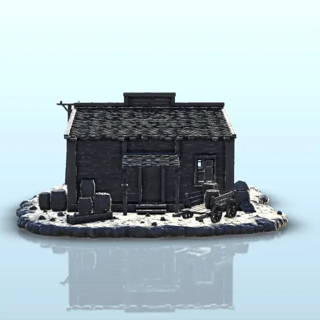 General Store with Canopy - Old West Terrain Scenery — Фото 9 из 9
