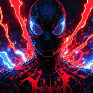 Spiderman Crimson Neon Web (4 or 6 colors)