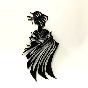 Geisha in relief