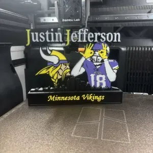 NFL - Minnesota Vikings Justin Jefferson display