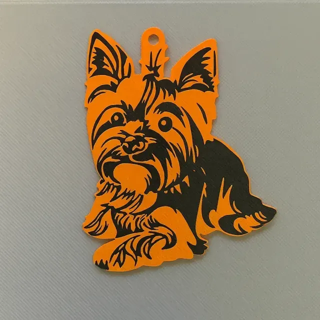 Yorkshire Terrier Figure Keychain - 2 Colors — Фото 2 из 5
