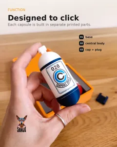 Capsule Corp. Clicker Set – Fan‑Made