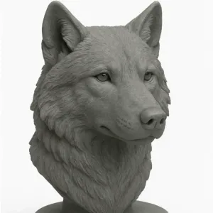 Wolf bust
