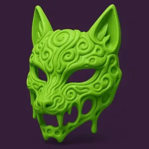 Meta Toxic Kitsune Mask