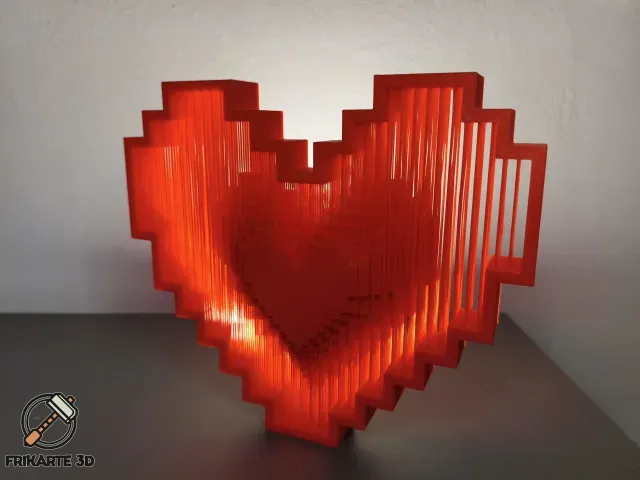 ❤️ Pixel Heart String Art – Floating Retro Heart Decor 🕹️✨ — Фото 2 из 5