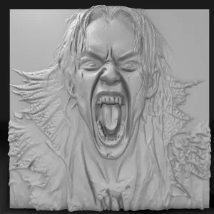 vampire with fangs