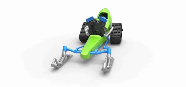 Front engine old school snow dragster V2 Scale 1:25 — Image 3 of 9