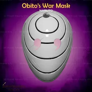 Obito War Mask Cosplay Naruto - STL File