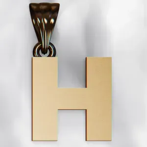 H pendants and earring