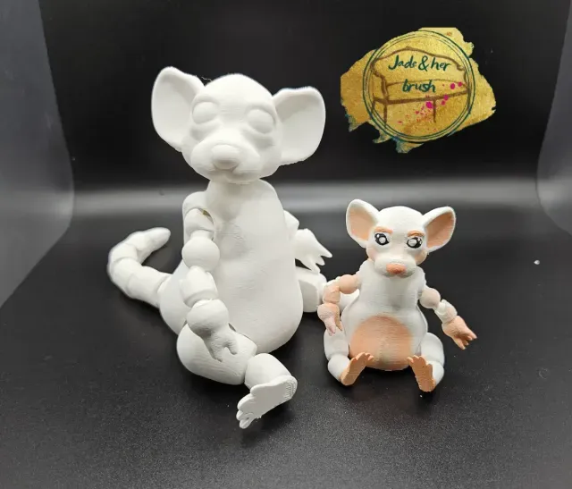 Mini flexi pets, Forest the Rat ball jointed toy — Фото 7 из 9