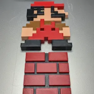 Mario 8bit wall decor