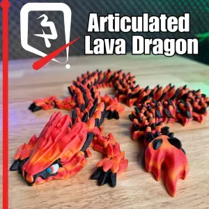 Elder Lava Dragon Articulated