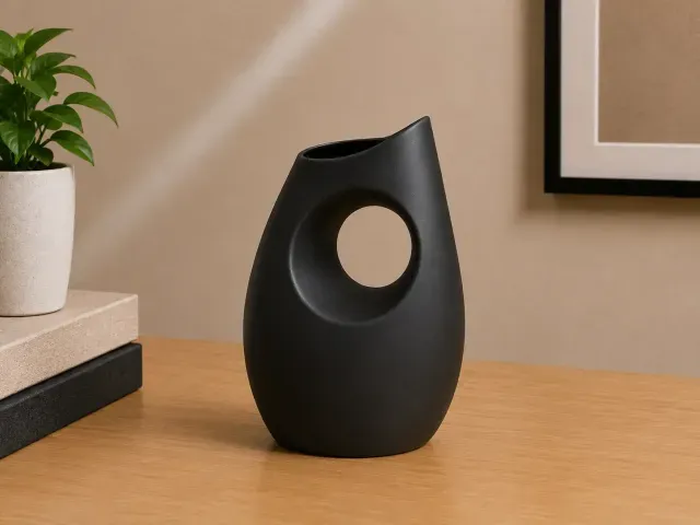 Eclipse Arc Modern Vase/Sculpture
