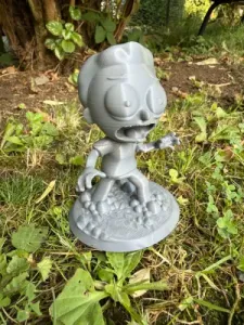 Morty Smith on pedestal, big head