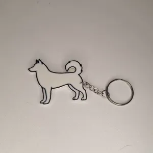 Husky dog keychain