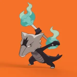 Alolan Marowak Wall Art