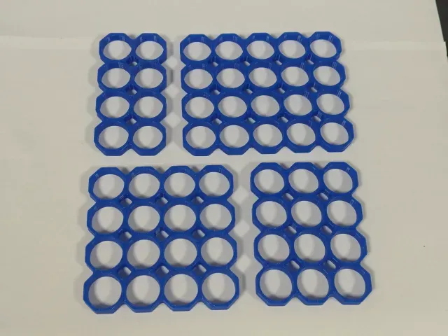 18650 Battery Spacer Grid | Octagonal (8-28 Cells) — Image 3 of 9