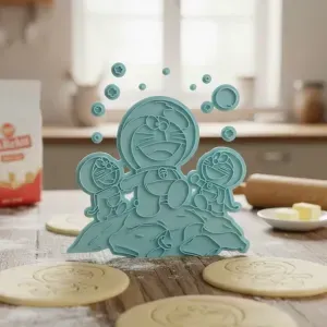 doraemon on the moon cookie cutter